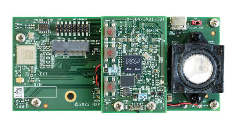 NXP SLN-SVUI-IOT Evaluation Board, EdgeReady Smart Voice Solution, Audio/Voice, i.MX RT106V, 32Bit, ARM Cortex-M7