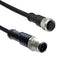 AMPHENOL LTW MSAP08ML-SAPFL-SDA05 Sensor Cable, M12 Sensor Straight Plug, M12 Sensor Straight Receptacle, 8 Positions, 500 mm