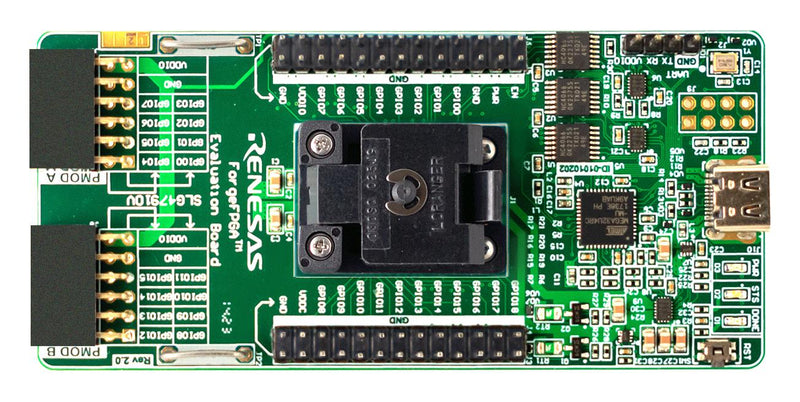 RENESAS SLG7EVBFORGE Evaluation Board, SLG47910V, FPGA, ForgeFPGA Family, 1K Lookup Table
