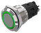 EAO 82-5151.0134 LED Panel Mount Indicator, Green, 24 V, 19 mm, 10 mA, IP65, IP67