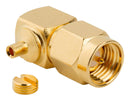 AMPHENOL RF 132250 RF CONN, SMA R/A PLUG, 50 OHM