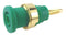 MULTICOMP PRO MP - FCR7358GG Banana Test Connector, Jack, Panel Mount, 32 A, 1 kV, Gold Plated Contacts, Green