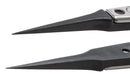 IDEAL-TEK 5UFCPR.SA.1.IT Tweezer, Replaceable Tip/ESD Safe, Style 5, 130mm, SS Body/Carbon Fibre Reinforced Plastic Tip