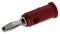 POMONA 1325-2 BANANA PLUG, STACKING, 4.3MM, 15A, RED