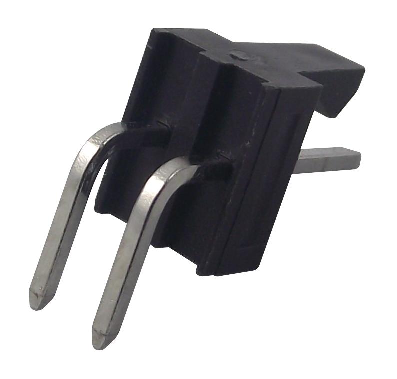 Molex 171857-0002 171857-0002 Pin Header Signal 2.54 mm 1 Rows 2 Contacts Through Hole Right Angle KK 254 171857 Series