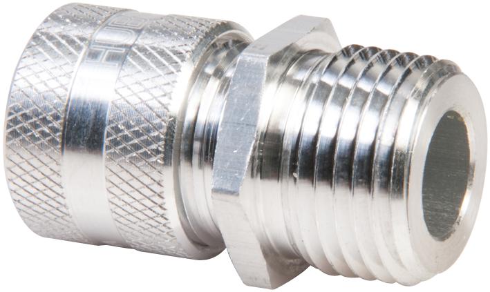 HUBBELL WIRING DEVICES SHC1015 CONDUIT CORD CONNECTOR, ALUMINUM