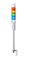 PATLITE LR5-502LEBW-RYGBC Signal Tower, Ethernet, Continuous, 5 Tier, Amber/Blue/Green/Red/White, 85dB, Pole Mount, 4Tone/IP54