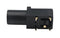 MUELLER ELECTRIC BU-163-0 Banana Test Connector, Jack, PCB Mount, 24 A, 60 VDC, Gold Plated Contacts, Black