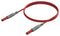 CAL TEST ELECTRONICS CT3751-200-2 Banana Test Lead, Banana Plug Shrouded, Banana Plug Shrouded, 6.6 ft, 2 m, Red, 10 A