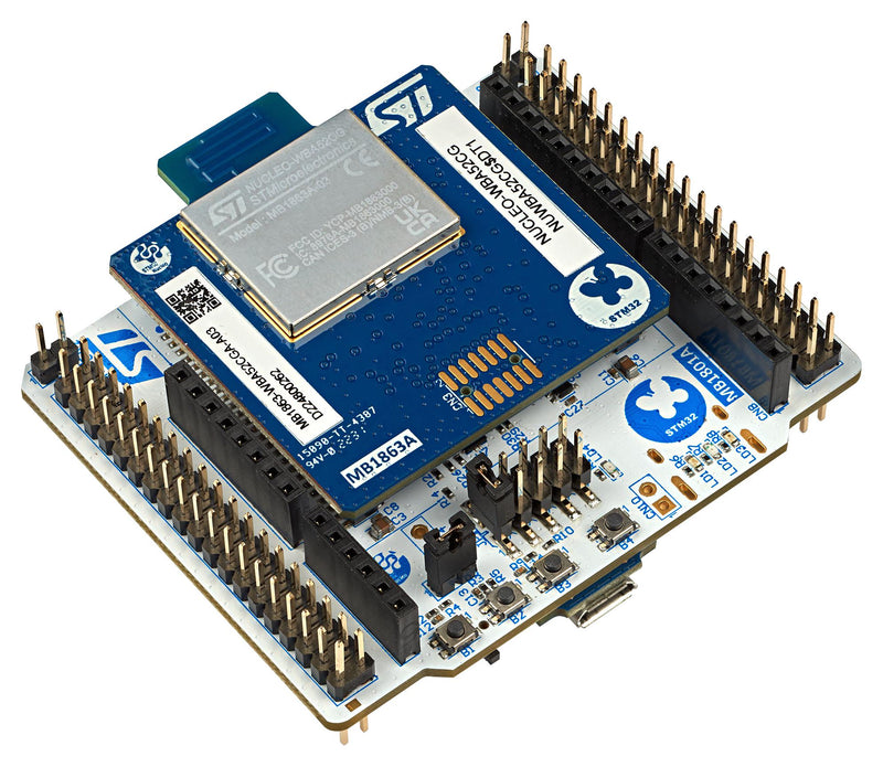 STMICROELECTRONICS NUCLEO-WBA55CG Development Board, STM32WBA55CG, 32bit, ARM Cortex-M33
