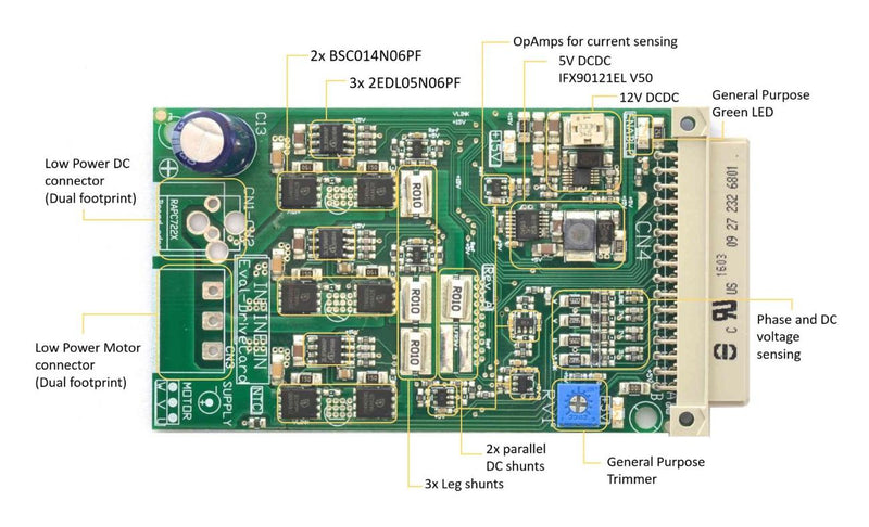 INFINEON KITMOTORDC250W24VTOBO1 Motor Control Application Kit, XMC1000, XMC4000, 3 Phase Motor, Motor Drive Power Card