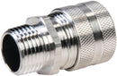 HUBBELL WIRING DEVICES SHC1024 CONDUIT CORD CONNECTOR, ALUMINUM