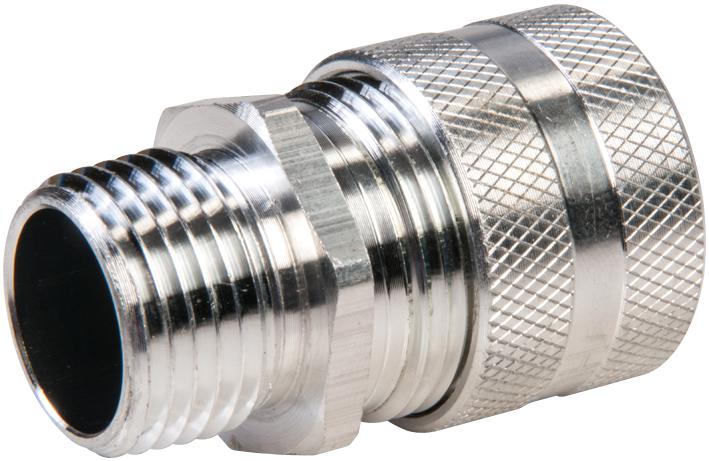 HUBBELL WIRING DEVICES SHC1024 CONDUIT CORD CONNECTOR, ALUMINUM