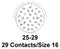 AMPHENOL AEROSPACE D38999/26WJ29PN CIRCULAR CONNECTOR PLUG SIZE 25, 29 POSITION, CABLE