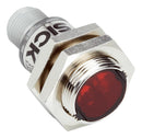 SICK GRL18S-F2331 Photo Sensor, 7.2 m, PNP, Retroreflective, 10 to 30 VDC, 3 Pin M12 Connector, 38.1 mm, GR18 Series