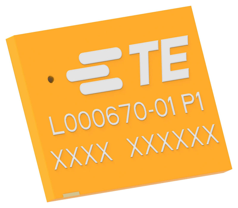 TE CONNECTIVITY L000670-01 Chip Antenna, 1.176/1.5835 GHz, GPS / Galileo / Beidou, 2.7dBi, 50 ohm, Linear, 2.5 VSWR, SMD