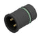 AMPHENOL CONEC 43-01338 Sensor Connector, M12, Male, 4 Positions, Solder Pin, Straight Panel Mount