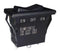 NIDEC COMPONENTS ELW115E12 Rocker Switch, Sealed, On-Off-On, SPDT, Non Illuminated, Panel, Snap-In, Black, ELW Series