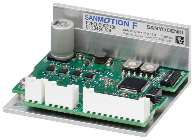 SANYO DENKI F2BED200P100 Stepper Motor Driver, Microstep, Bipolar, 2-Phase, 21.6 to 26.4 VDC, 2 A, SANMOTION F2 Series