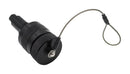 BULGIN LIMITED PXM0600NSANBK6883 Modular Connector, w/Cap, Aluminium, RJ45 Plug, 1 x 1 (Port), 8P8C, IP68, Cable Mount