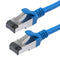 L-COM TRD828-BLU-05F Ethernet Cable, Cat8, RJ45 Plug to RJ45 Plug, FTP (Foiled Twisted Pair), Blue, 152.4 mm, 6 ft