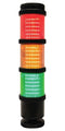 MULTICOMP PRO MP014817 Light Tower, Mini, 3 Tiers, Amber/Green/Red, 24 V, IP66, Flashing/Steady, 55 x 238.5mm, -30 to 50 &deg;C