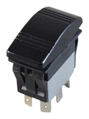 MULTICOMP PRO MPX5-164CNN-NABB-1NN-S Rocker Switch, IP67, (On)-Off-(On), SPDT, Non Illuminated, Panel, Snap-In, Black