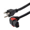 L-COM C13LPDN515P-15-6F POWER CORD, NEMA 5-15P-R/A IEC C13, 6