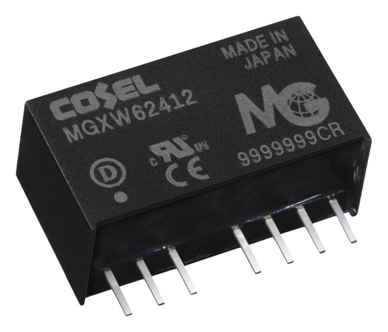COSEL MGXW62415 Isolated Through Hole DC/DC Converter, ITE, SIP, 10:1, 6 W, 2 Output, 15 V