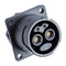 AMPHENOL LTW PWMU-04RMFS-TS7001 Circular Connector, Circular Industrial, Power Series, Panel Mount Plug, 4 Contacts