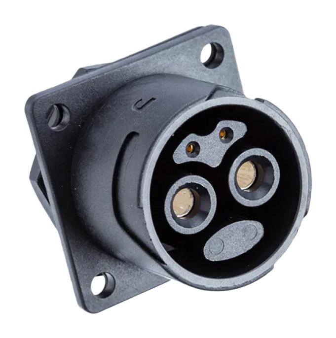 AMPHENOL LTW PWMU-04RMFS-TS7001 Circular Connector, Circular Industrial, Power Series, Panel Mount Plug, 4 Contacts