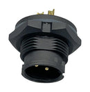 NORCOMP 869-03A-103R001. CIRCULAR CONNECTOR, PLUG, 3POS, SOLDER