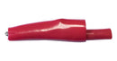 MUELLER ELECTRIC BU-63X-2 Alligator Clip, Insulated, 7.9 mm Jaws Open, 58 mm Length, 10 A, Red