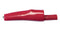 MUELLER ELECTRIC BU-63X-2 Alligator Clip, Insulated, 7.9 mm Jaws Open, 58 mm Length, 10 A, Red
