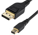Startech DP14MDPMM2MB DP14MDPMM2MB Audio / Video Cable Assembly Mini Displayport Plug 6.6 ft 2 m Black