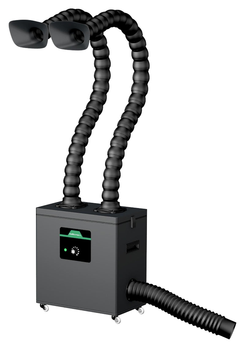 MULTICOMP PRO MP741026 Fume Extractor, 2 Channel, 180 W, 240 VAC, EU/UK