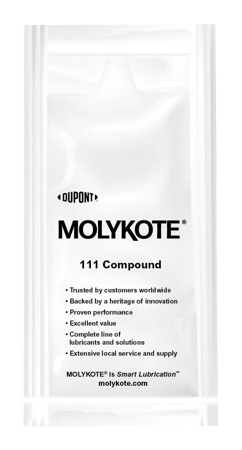 MOLYKOTE 111 COMPOUND, 1KG Silicone Grease, , Translucent White, NLGI Grade 3 to 4, Can, 1kg