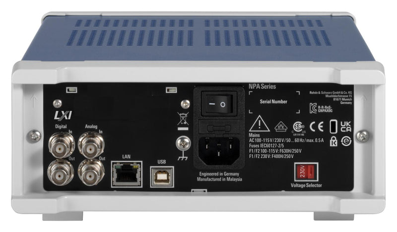 ROHDE & SCHWARZ NPA501 POWER ANALYZER, 2CH, 100KHZ, 100 TO 230V