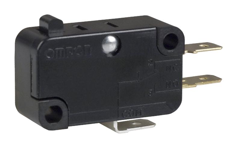 OMRON ELECTRONIC COMPONENTS V-15G-1C25-K Microswitch, Standard, Pin Plunger, SPDT, Quick Connect, 15 A, 8 V