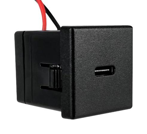 QUALTEK ELECTRONICS QKRC-10-05 SNAP-IN USB TYP C PWR SUPPLY RCPT, 5V/2A