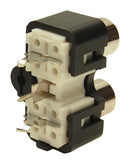 CLIFF ELECTRONIC COMPONENTS FW6195 RCA (Phono) Audio / Video Connector, 3 Contacts, Jack, Silver Plated Contacts
