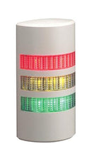 PATLITE WEP-302FB-RYG Signal Tower, 3 Tier, Amber/Green/Red, 90 dB, Wire Leaded, Continuous/Flashing, 2 Tone, 24 V, IP65