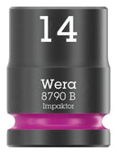 WERA 05005505001 Socket, Hexagonal, Impaktor, 3/8" Drive, 14mm AF, 30mm L