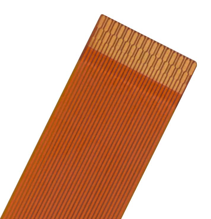 MOLEX 15015-0651 FFC / FPC Cable, 51 Core, 0.3 mm, Same Sided Contacts, 6 ", 152 mm, Orange