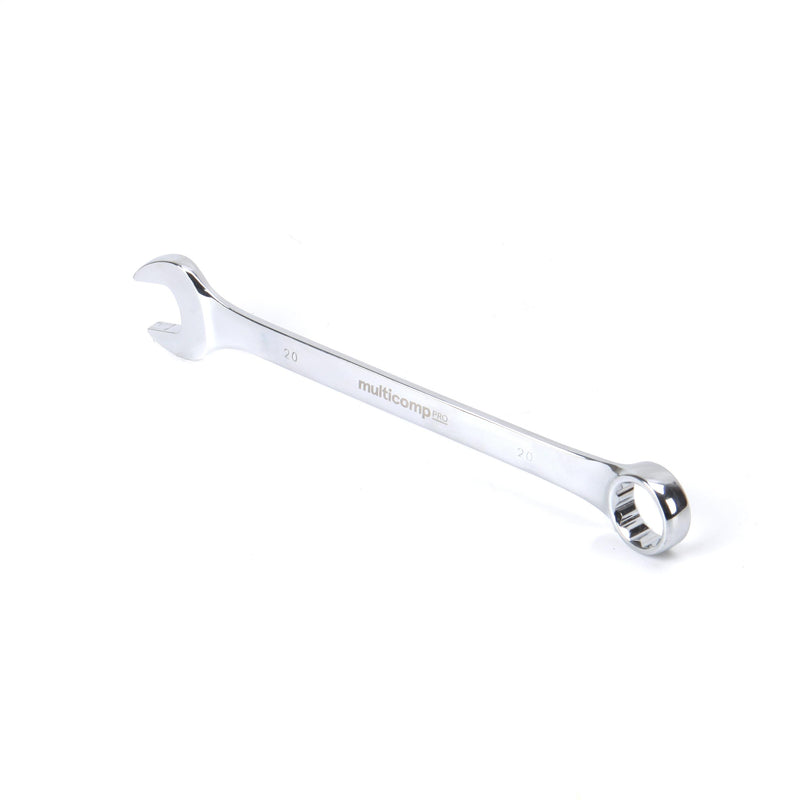 MULTICOMP PRO MP-CW20MM Combination Wrench, 20mm AF Size, Chrome Vanadium