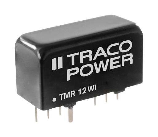 TRACO POWER TMR 12-2411WI Isolated Through Hole DC/DC Converter, ITE, SIP, 4:1, 12 W, 1 Output, 5.1 V
