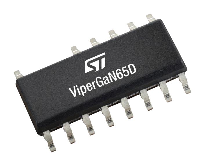 STMICROELECTRONICS VIPERGAN65DTR QR Flyback Controller, Isolated, 9V to 23V, 700V/600mA Switching, 65W, -40&deg;C to 150&deg;C, NSOIC-EP-14