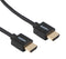L-COM VHA00022-10F Audio / Video Cable Assembly, HDMI Plug, HDMI Plug, 10 ft, 3.1 m, Black, VHA00022 Series