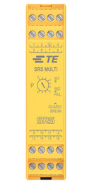 TE CONNECTIVITY SRS MULTI Safety Relay, 24 VDC, DPST-NO, SRS Series, DIN Rail, 6 A, Screw Clamp
