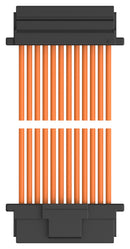 TE CONNECTIVITY 2405415-6 Cable Assembly, CN1 Connector to CN2 Connector, 12 Ways, 1 mm, 1 Row, 300 mm, 11.8 "